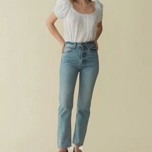 Doen High Rise Women's Jeans - Light Blue